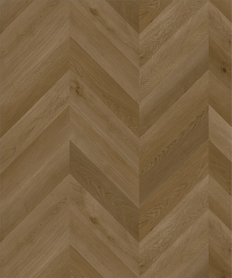 45CH50 SPC плитка STRONG STEP Chevron 125x610x5 Какао