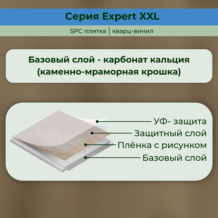 25EL27 Кварцвинил замковый STRONG STEP Эксперт+ 181x1500x5 Винчестер