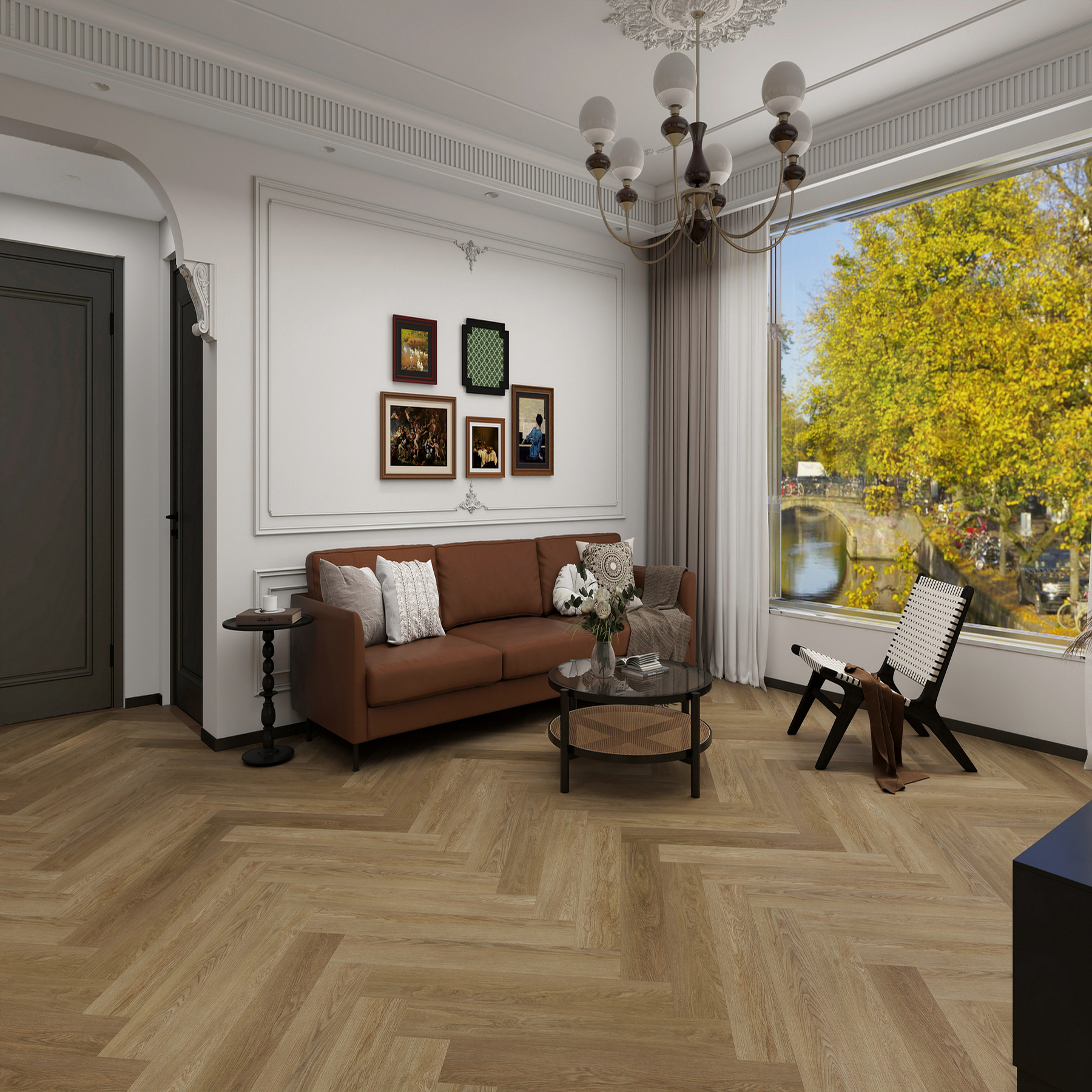 35ID44 SPC плитка STRONG STEP Ideal 126x630x5 Оксфорд