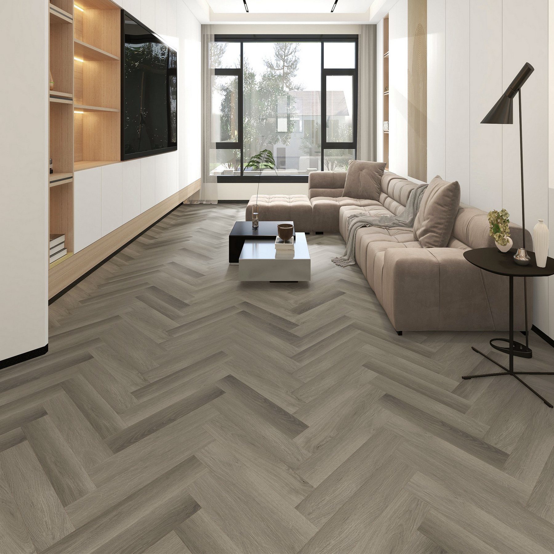 35ID31 SPC плитка STRONG STEP Ideal 126x630x5 Графит