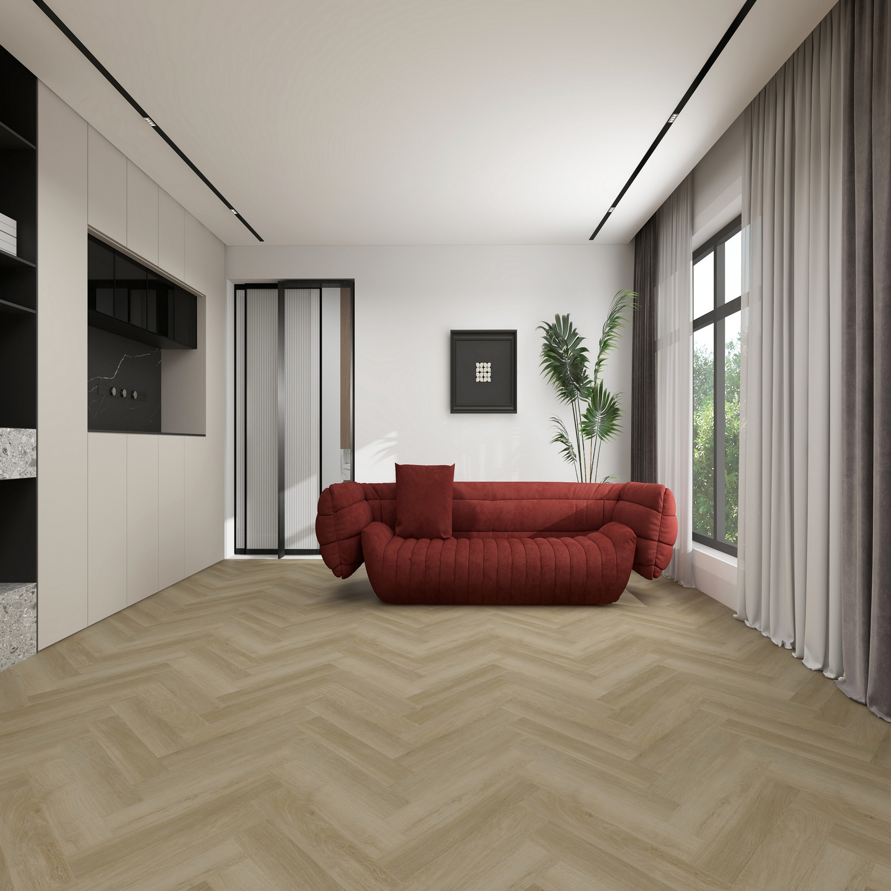 35ID40 SPC плитка STRONG STEP Ideal 126x630x5 Лугано