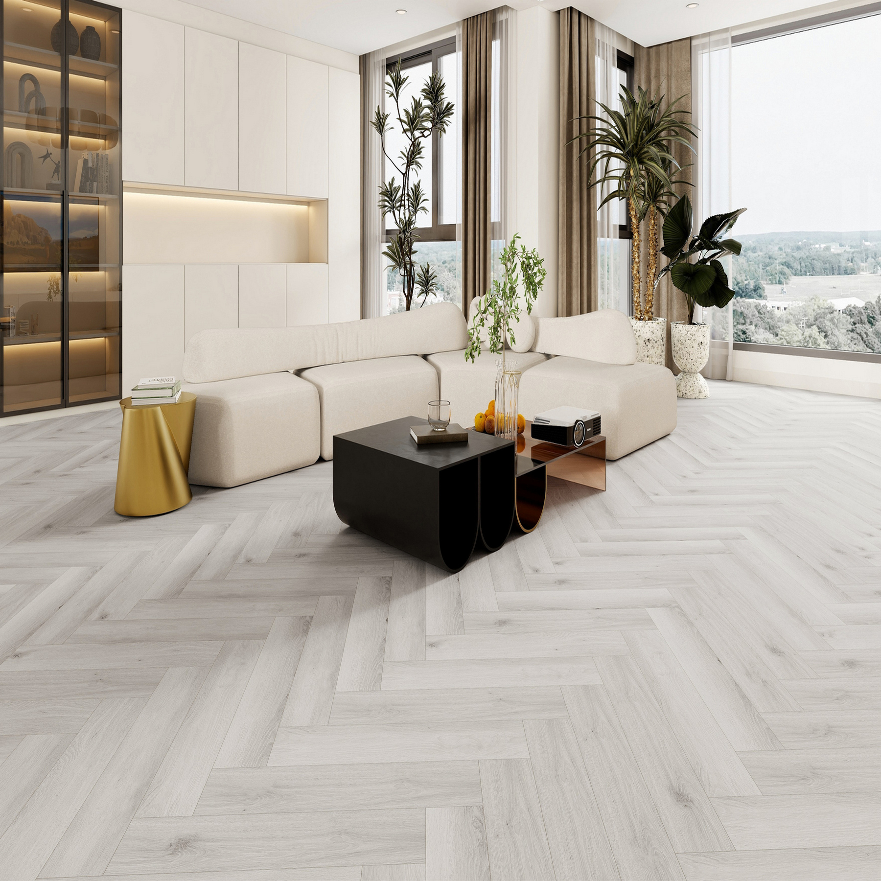 Гостиная, наполненная светом: Гармония и простор