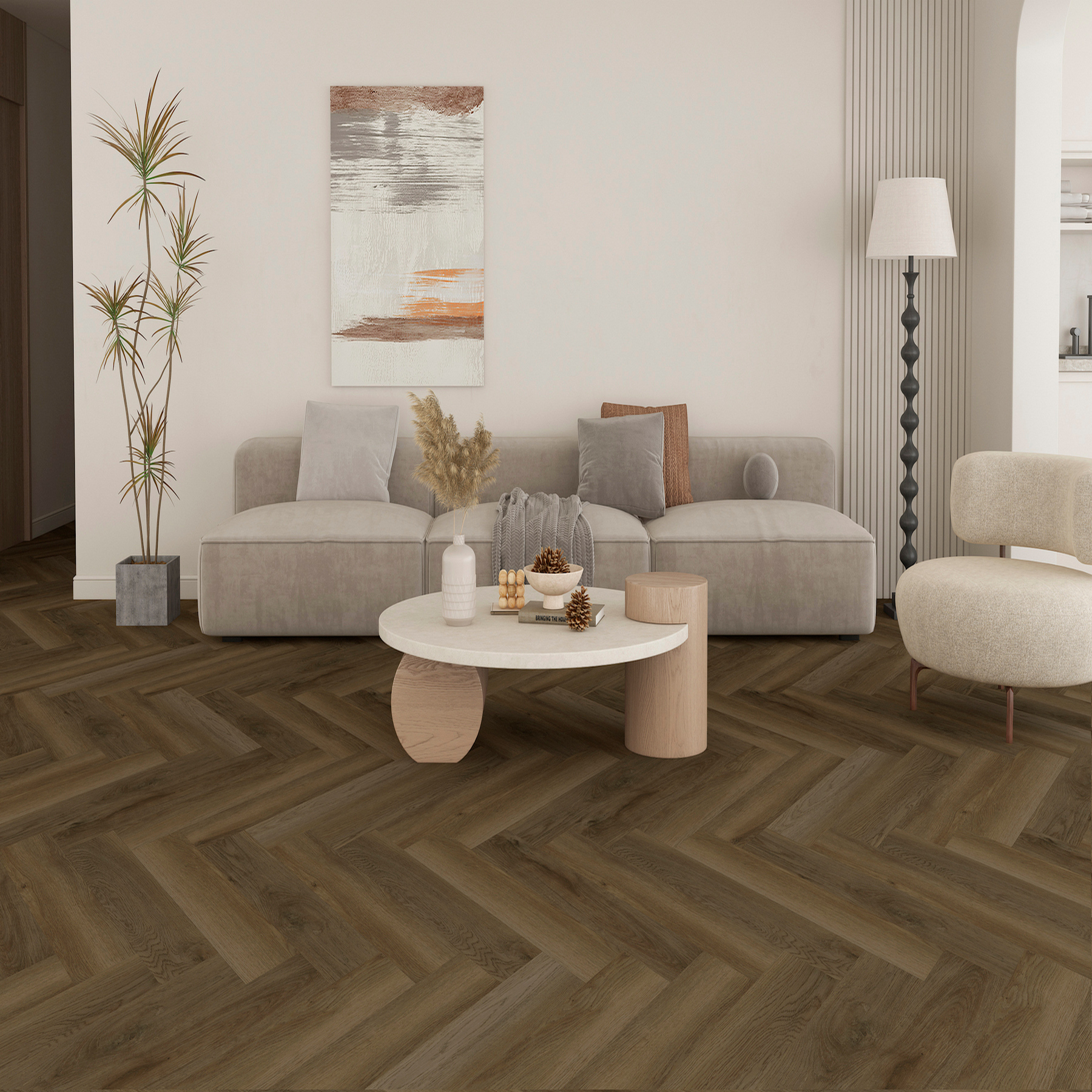 35ID41 SPC плитка STRONG STEP Ideal 126x630x5 Пекан